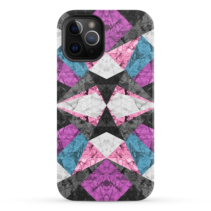 iPhone 12 Pro StrongFit Marble Geometric Background G438 by Medusa GraphicArt