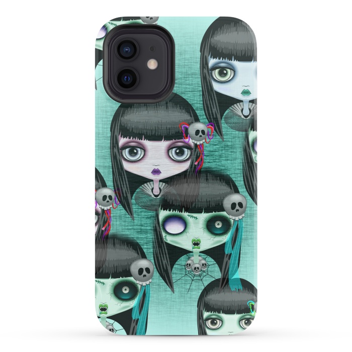 iPhone 12 StrongFit Zombie Doll The Dark Side  by BluedarkArt