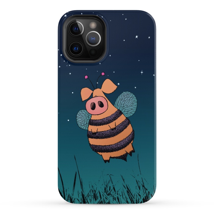 iPhone 12 Pro StrongFit Bumblepig by Mangulica