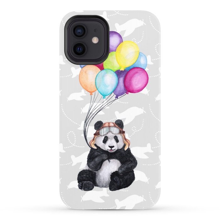iPhone 12 StrongFit Aviator Panda by gingerlique