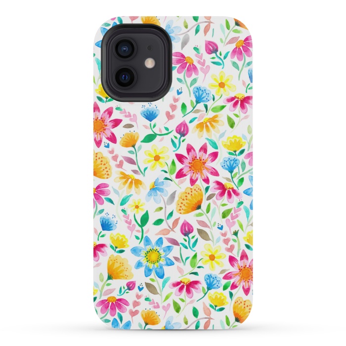 iPhone 12 mini StrongFit Flower Power Garden by gingerlique