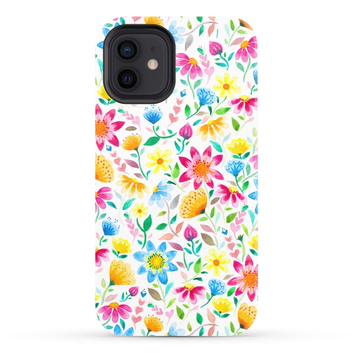 iPhone 12 StrongFit Flower Power Garden by gingerlique