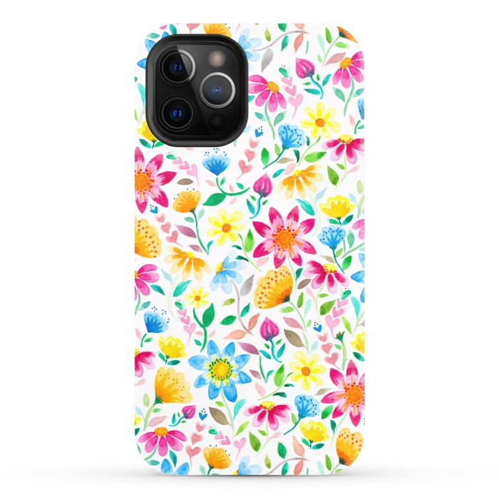 iPhone 12 Pro StrongFit Flower Power Garden by gingerlique
