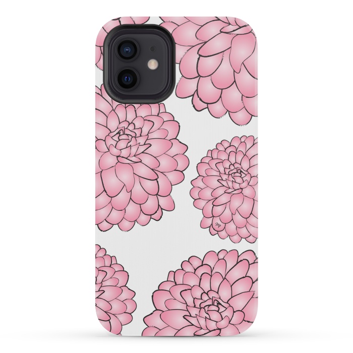 iPhone 12 mini StrongFit Pink Chrysanthemum by Martina