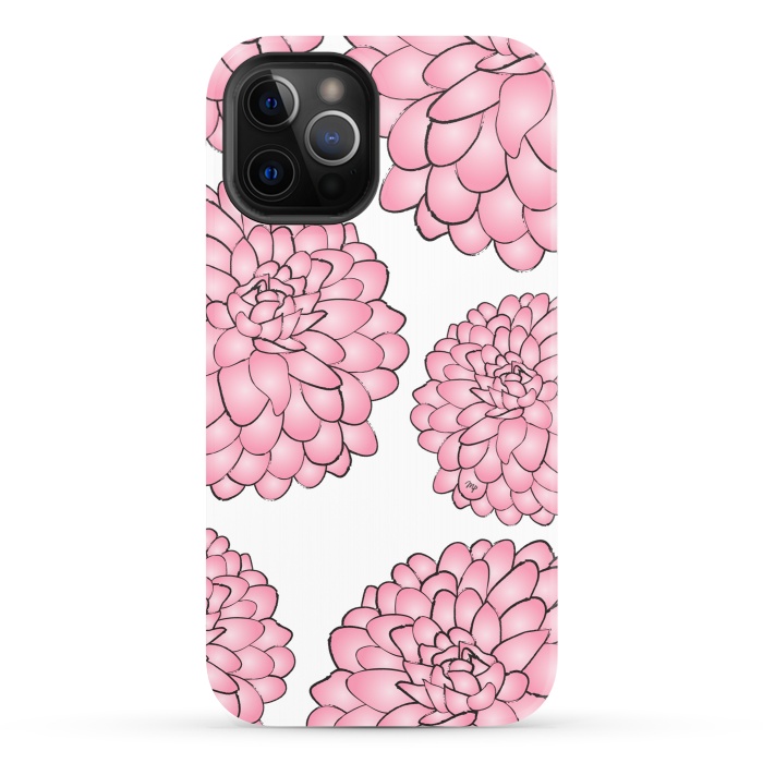 iPhone 12 Pro StrongFit Pink Chrysanthemum by Martina