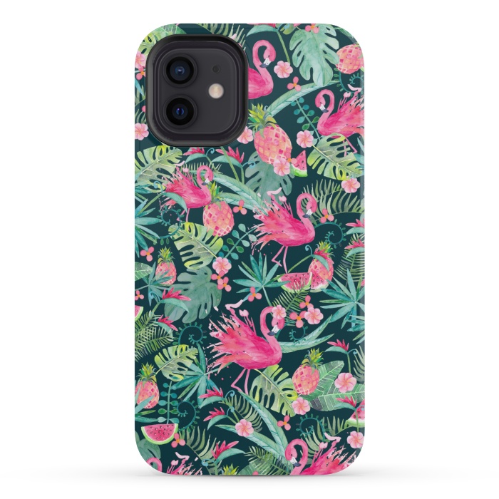 iPhone 12 mini StrongFit Tropical Summer by gingerlique