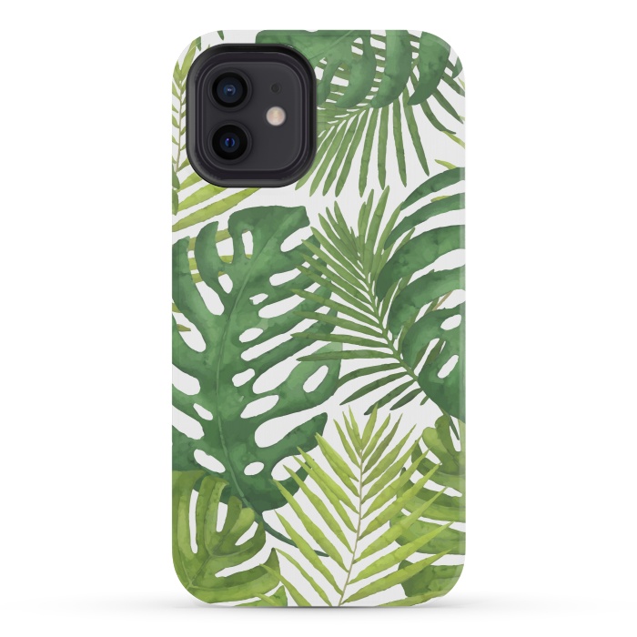 iPhone 12 mini StrongFit Tropicalist Monstera by Creativeaxle