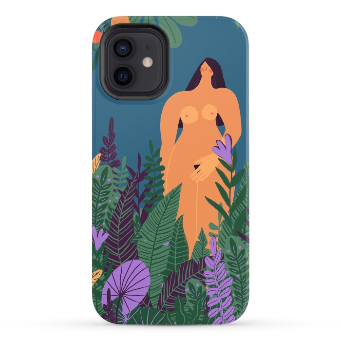 iPhone 12 StrongFit Eve - Nude Woman in Tropical Jungle by  Utart