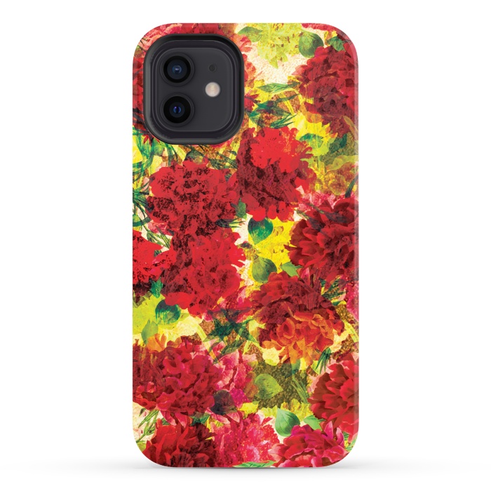 iPhone 12 StrongFit Colorful Roses by Rossy Villarreal