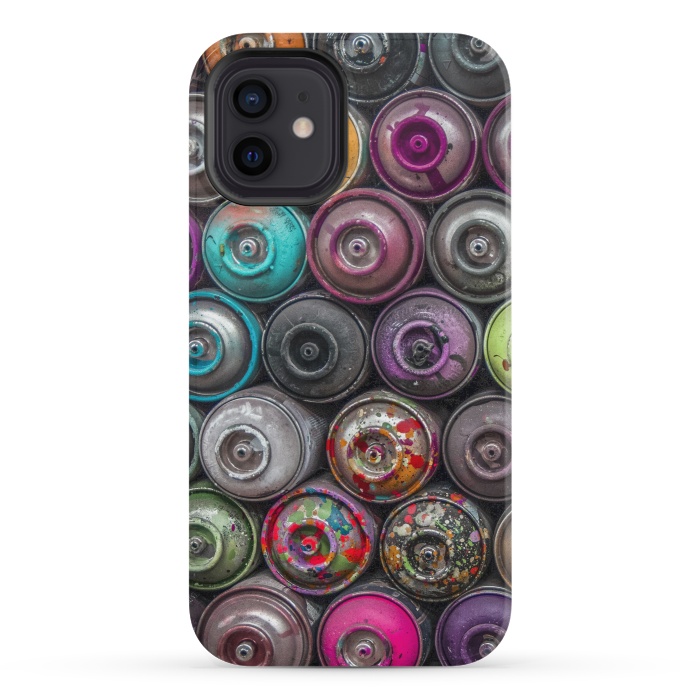 iPhone 12 mini StrongFit Spray Paint Cans by Andrea Haase