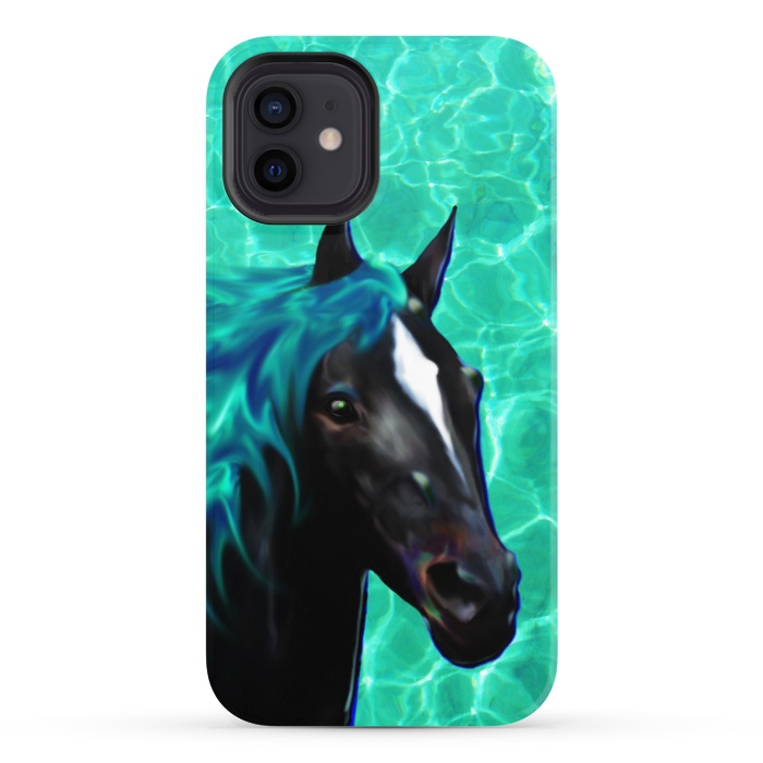 iPhone 12 StrongFit Horse Spirit Water Dream by BluedarkArt