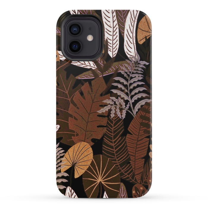 iPhone 12 mini StrongFit Eve's tropical Jungle at Night  by  Utart