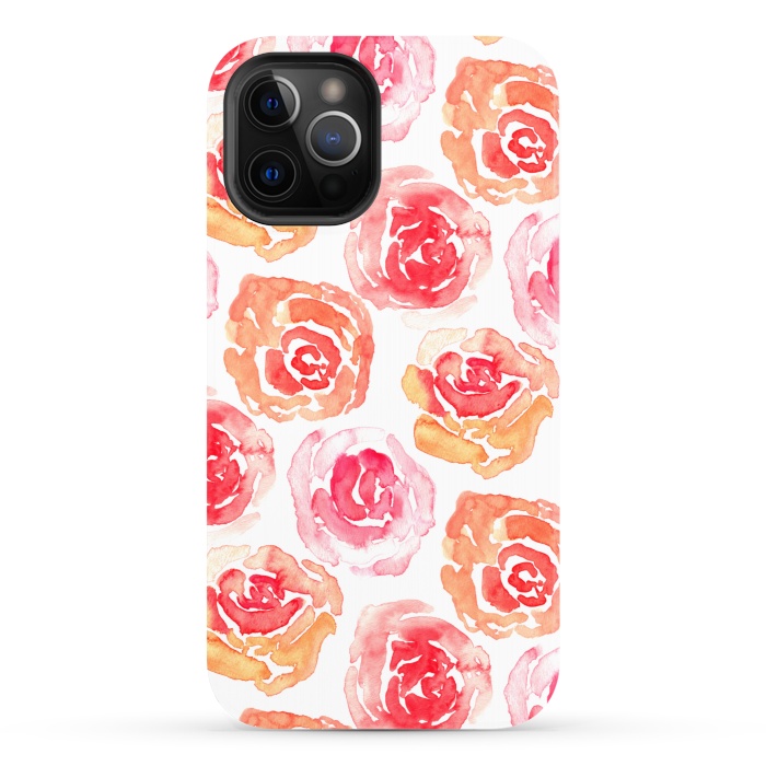 iPhone 12 Pro StrongFit Rows of Roses  by Tigatiga