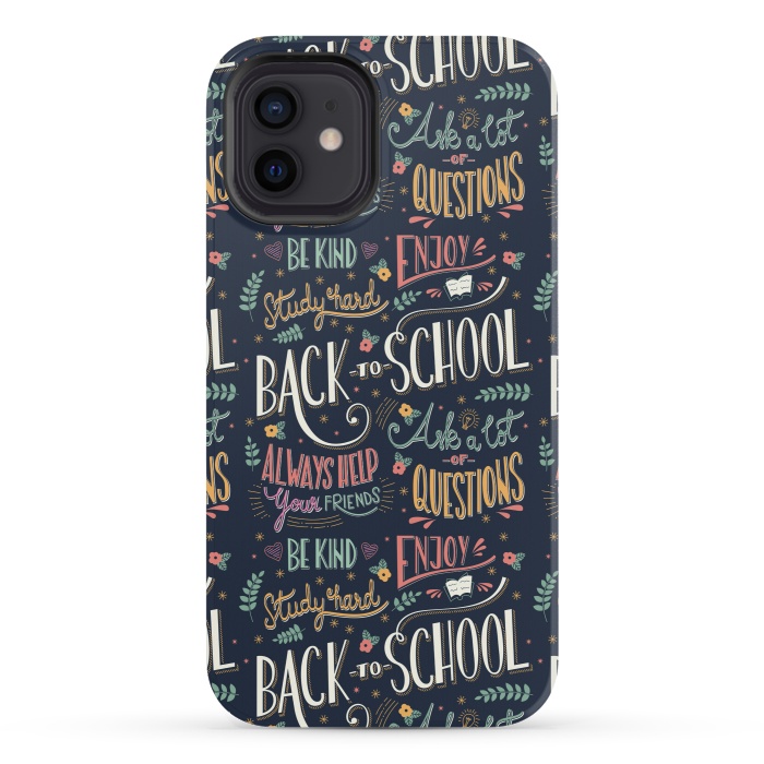 iPhone 12 mini StrongFit Back to school colorful by Jelena Obradovic