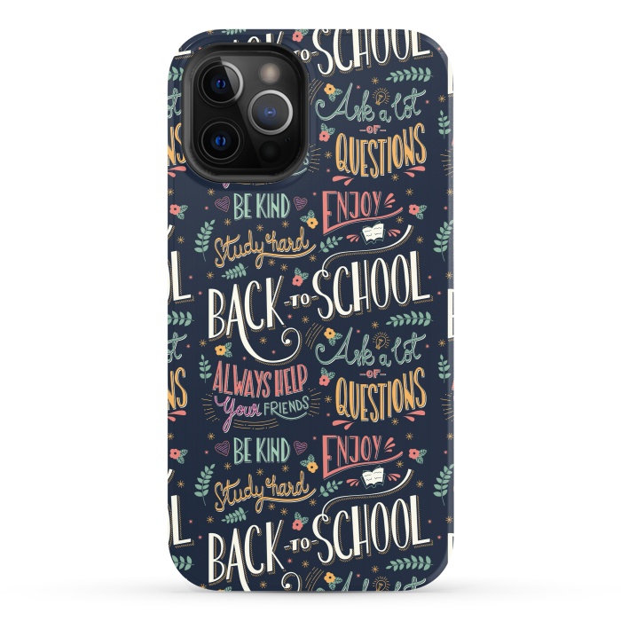 iPhone 12 Pro StrongFit Back to school colorful by Jelena Obradovic