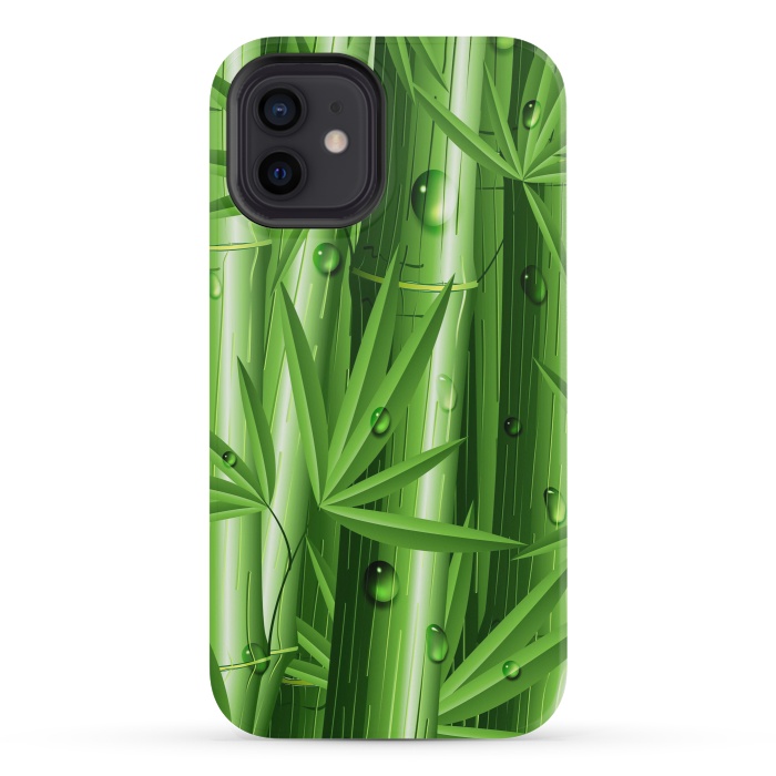 iPhone 12 mini StrongFit Bamboo Jungle Zen by BluedarkArt