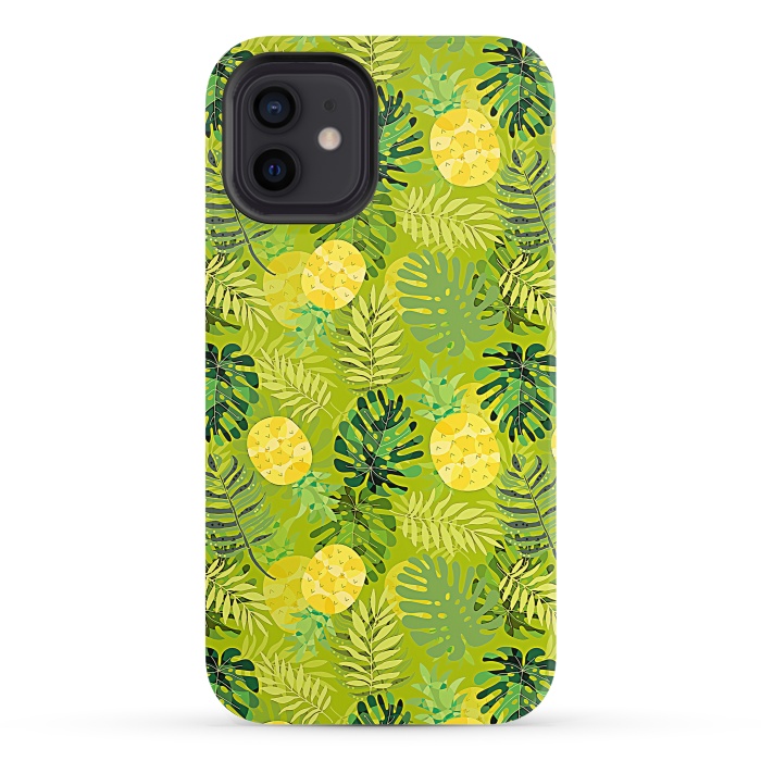 iPhone 12 StrongFit Eve's colorful pineapple garden Jungle by  Utart