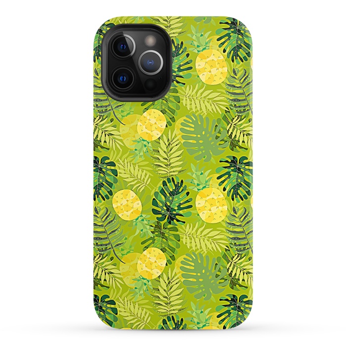 iPhone 12 Pro StrongFit Eve's colorful pineapple garden Jungle by  Utart
