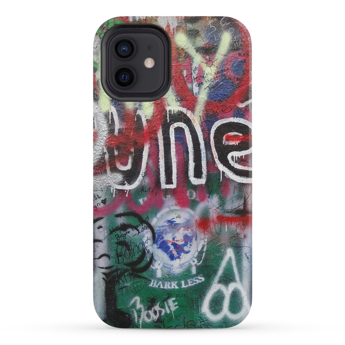 iPhone 12 mini StrongFit Graffiti Grunge Wall Art by Andrea Haase