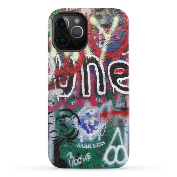 iPhone 12 Pro StrongFit Graffiti Grunge Wall Art by Andrea Haase
