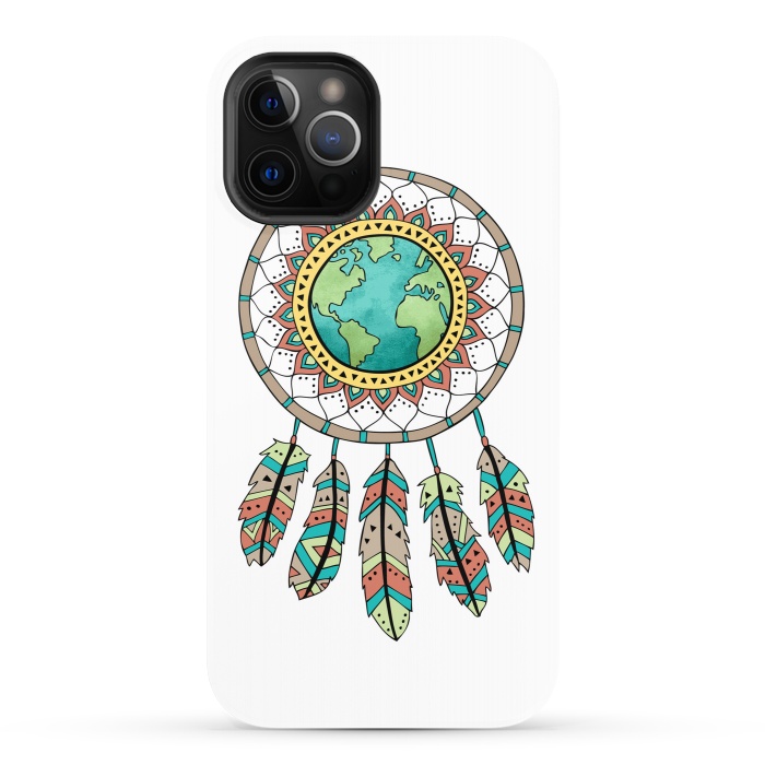 iPhone 12 Pro StrongFit World Dreamcatcher by Pom Graphic Design