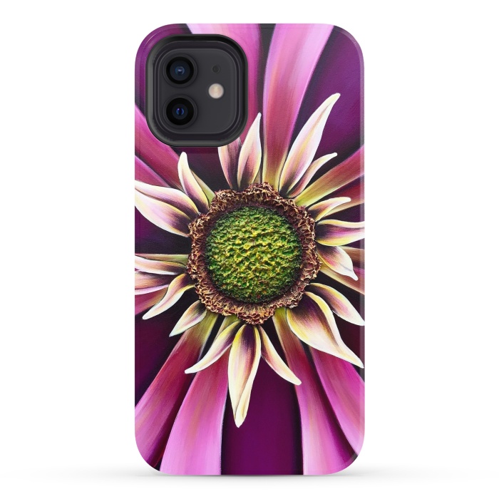 iPhone 12 StrongFit Pink Burst by Denise Cassidy Wood
