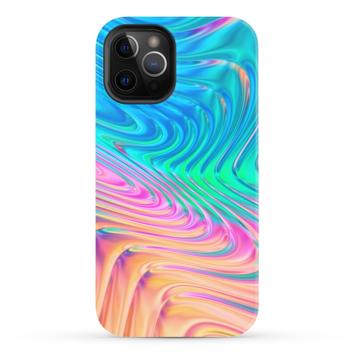 iPhone 12 Pro StrongFit Abstract Vivid Waves by Art Design Works