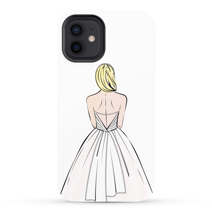 iPhone 12 StrongFit Elegant bride illustration by Martina