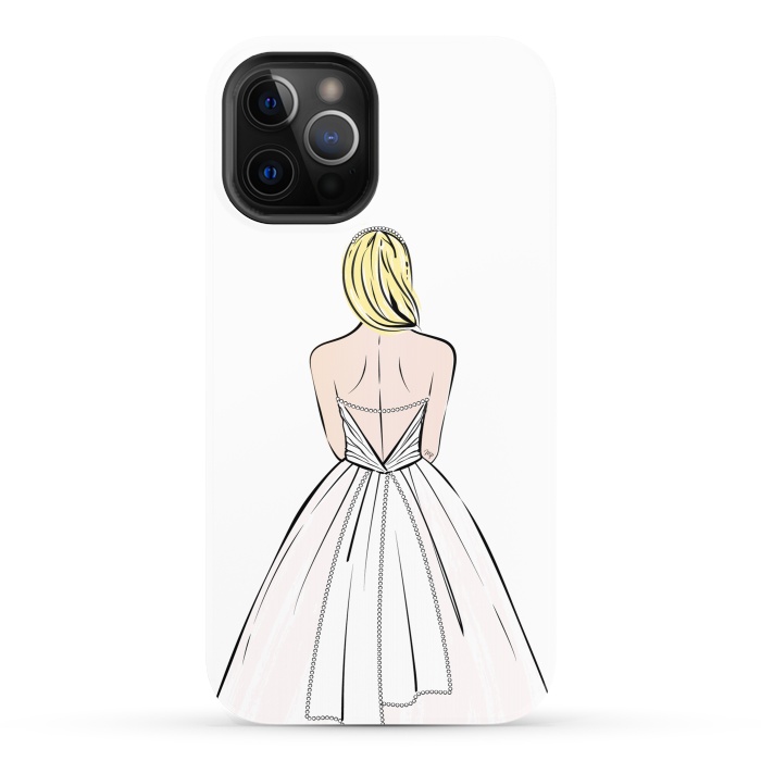 iPhone 12 Pro StrongFit Elegant bride illustration by Martina