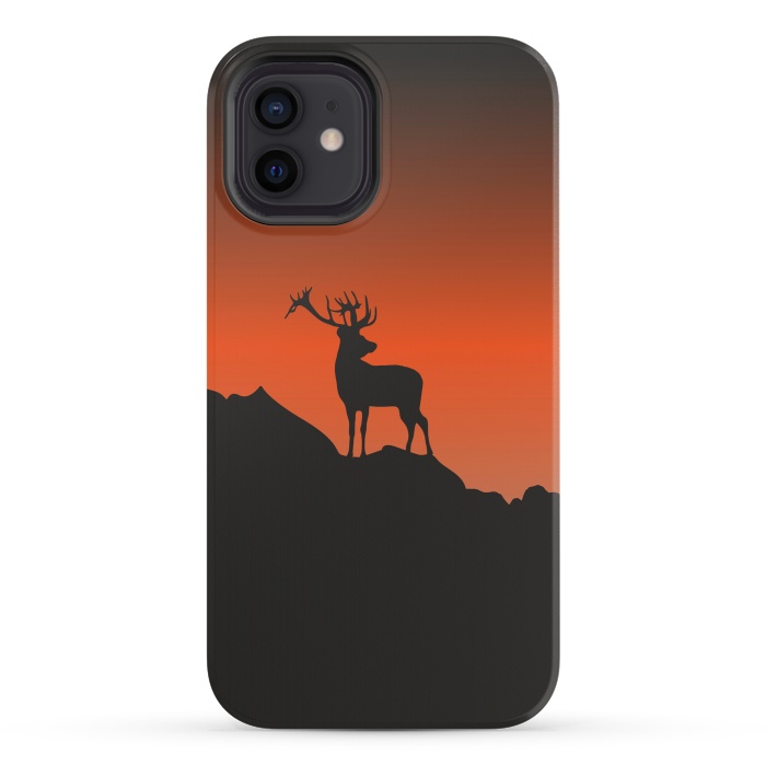iPhone 12 mini StrongFit Deer Calling by Creativeaxle