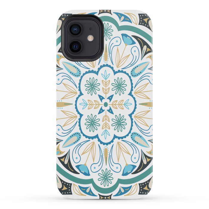 iPhone 12 mini StrongFit Boho Medallion by TracyLucy Designs