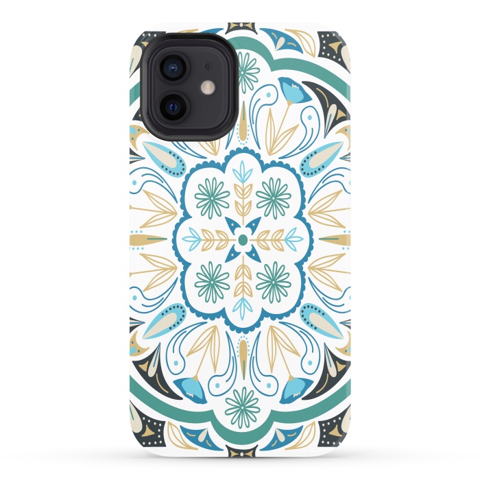 iPhone 12 StrongFit Boho Medallion by TracyLucy Designs