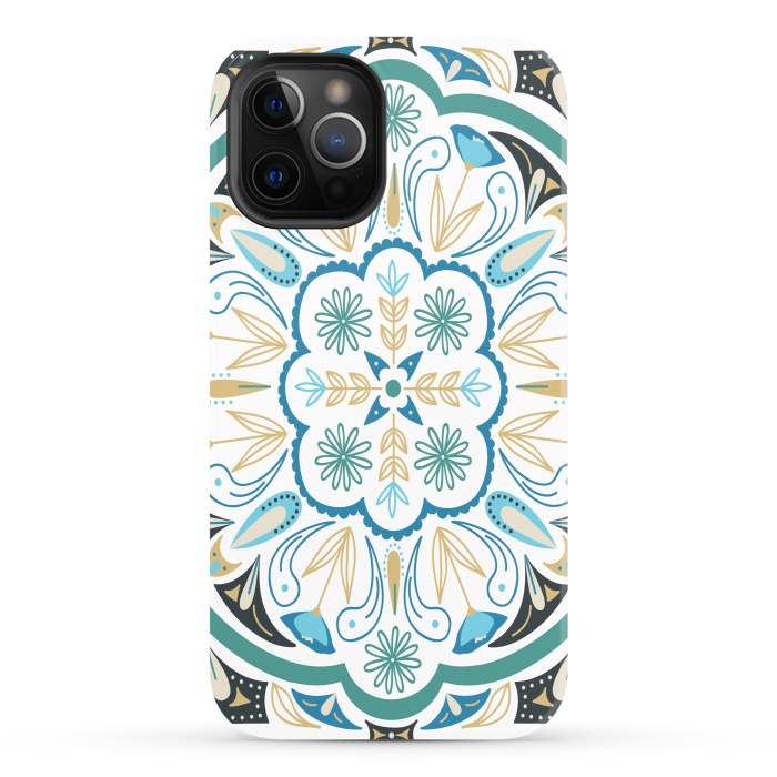 iPhone 12 Pro StrongFit Boho Medallion by TracyLucy Designs
