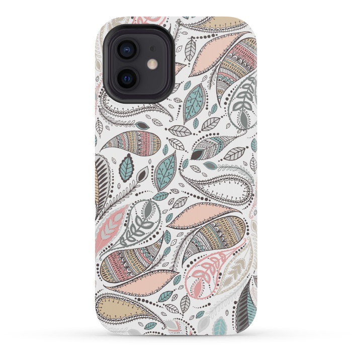 iPhone 12 mini StrongFit Paisley  by Rose Halsey