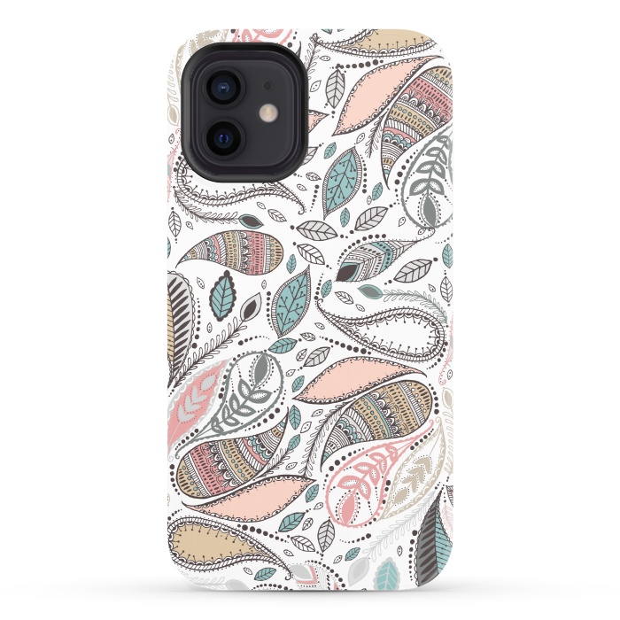 iPhone 12 StrongFit Paisley  by Rose Halsey