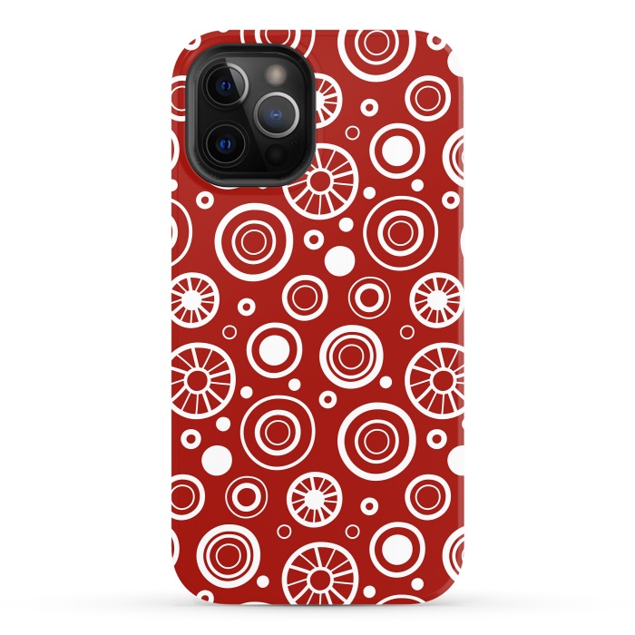 iPhone 12 Pro StrongFit Crazy White Dots by Majoih