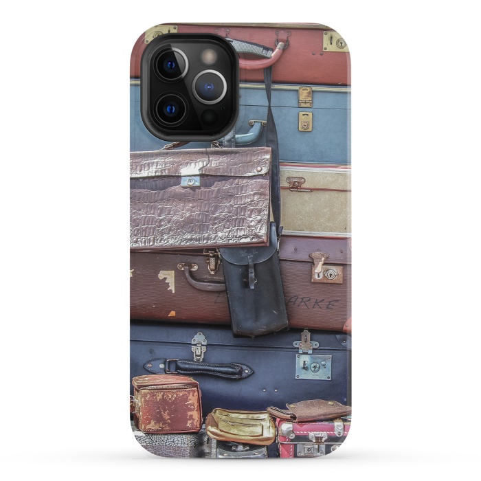 iPhone 12 Pro StrongFit Collection Of Old Suitcase by Andrea Haase