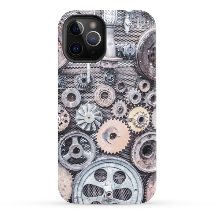 iPhone 12 Pro StrongFit Vintage Steampunk Gear by Andrea Haase