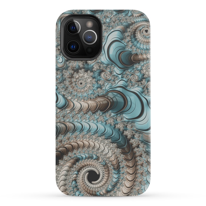iPhone 12 Pro StrongFit Fantastic Fractal Swirls by Andrea Haase