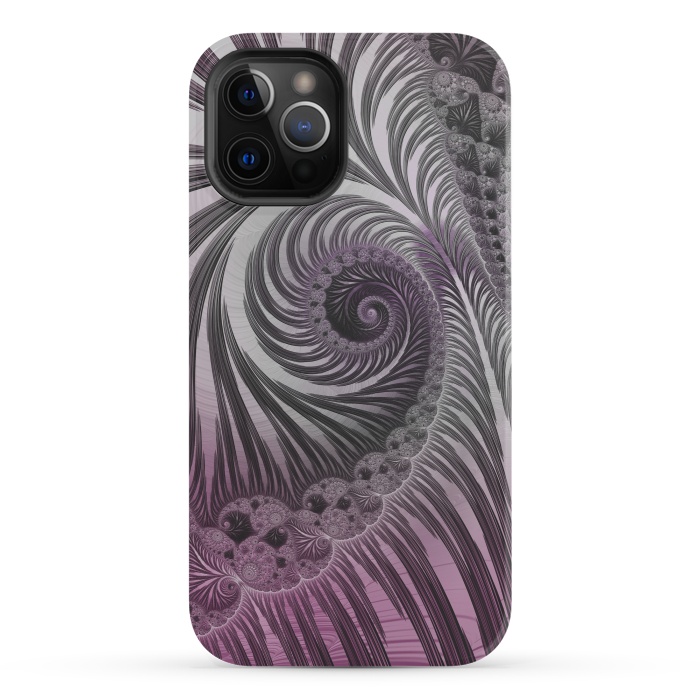 iPhone 12 Pro StrongFit Swirly Fractal Fantasies by Andrea Haase