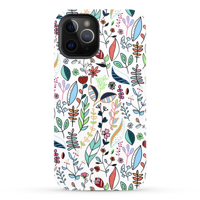 iPhone 12 Pro StrongFit Bright Nature Doodle  by Tigatiga