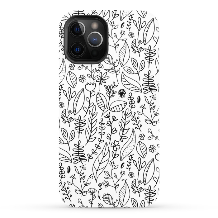 iPhone 12 Pro StrongFit Nature Doodle  by Tigatiga