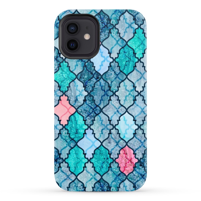 iPhone 12 StrongFit Moroccan Ocean by gingerlique