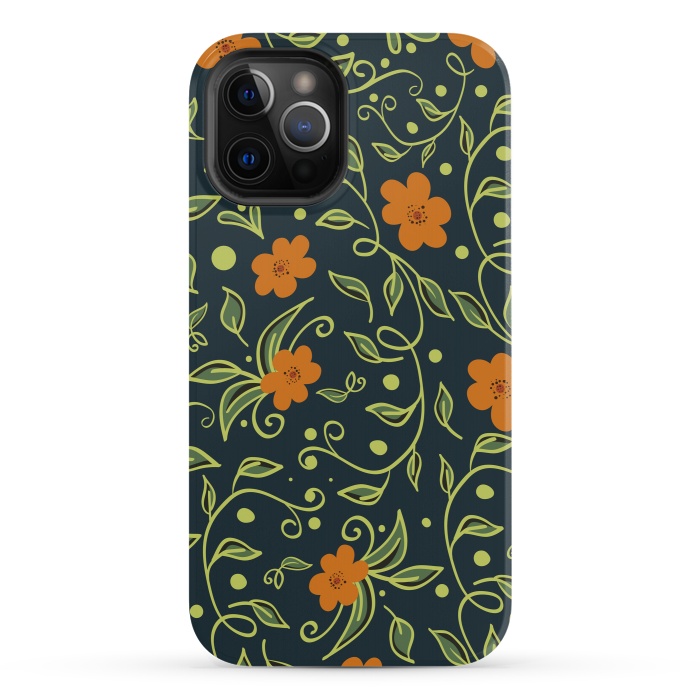 iPhone 12 Pro StrongFit Elegant Floral by Allgirls Studio