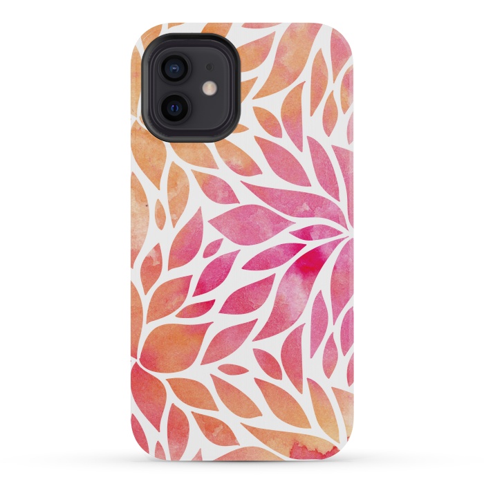 iPhone 12 mini StrongFit Watercolor Floral Art by Allgirls Studio
