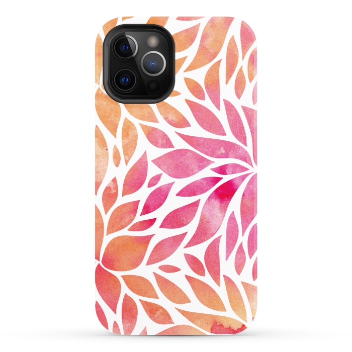 iPhone 12 Pro StrongFit Watercolor Floral Art by Allgirls Studio