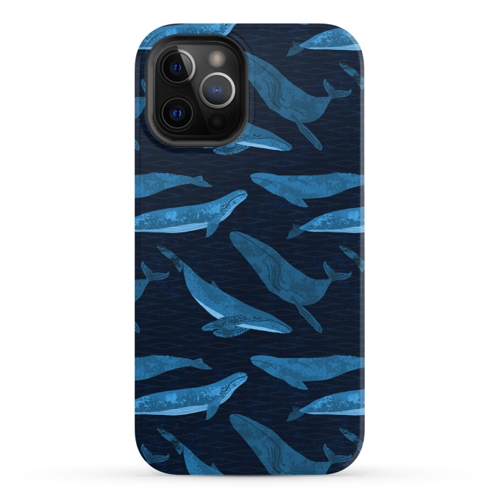 iPhone 12 Pro StrongFit Whales in the Deep by Noonday Design