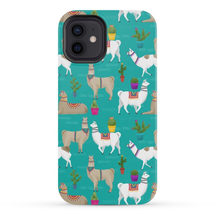 iPhone 12 mini StrongFit Llama Drama by Noonday Design