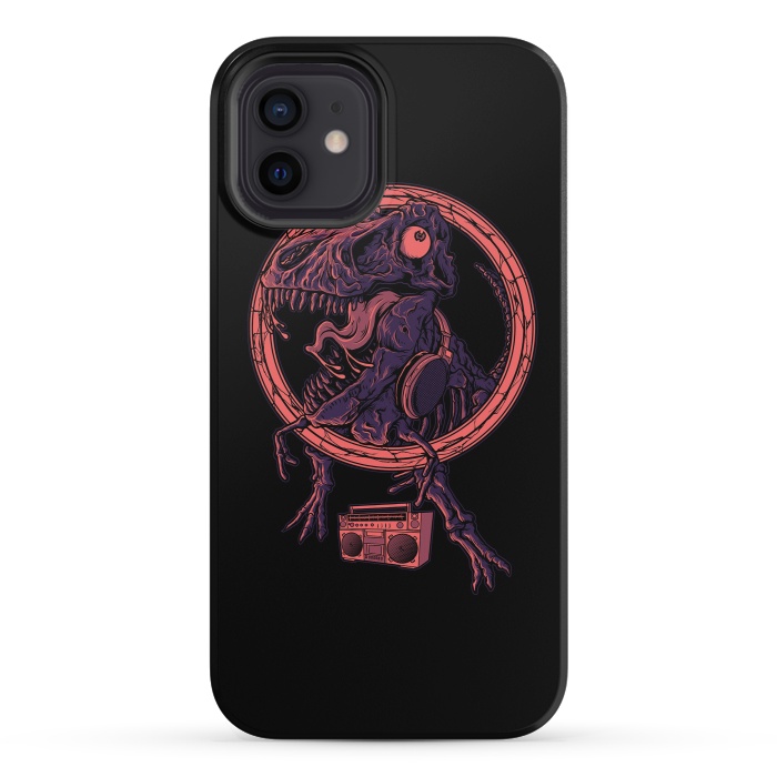iPhone 12 mini StrongFit Dinodanceur by Afif Quilimo