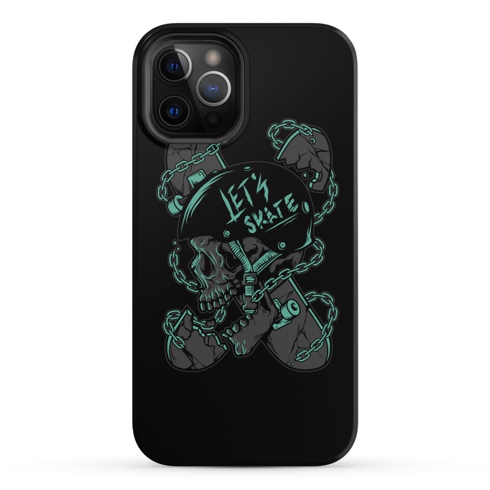 iPhone 12 Pro StrongFit Skullboarder by Afif Quilimo